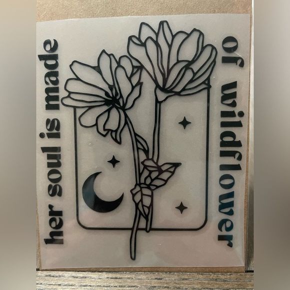 4 Tie Dye Floral Vinyl Decals - Picture 5 of 12